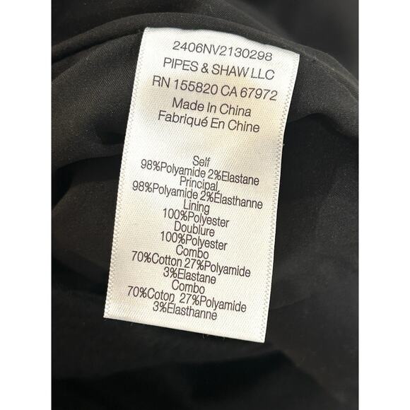 Veronica Beard Kemble Mini Skirt Size 12 Black Floral Textured Peplum Hem - Picture 5 of 6